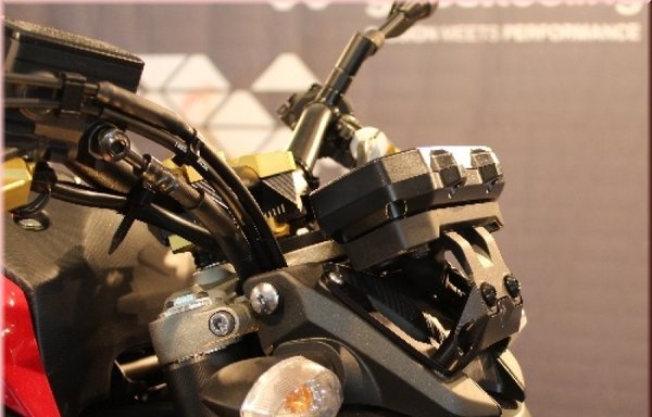 Gilles Tachoverlegungsset MT07 in schwarz für Yamaha MT-07, FZ-07